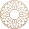 Ekena Millwork Cannes Wood Fretwork Pierced Ceiling Medallion, Alder, 28"OD x 9 5/8"ID x 1/4"T CMWP28X28X0250CNAL - alternate 1